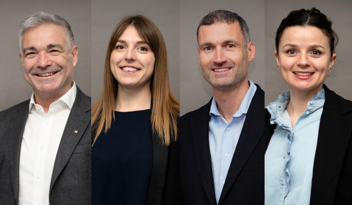 Renaud Courbon, Charlotte Gruchy, Olivier Fedon et Charlotte Sachet