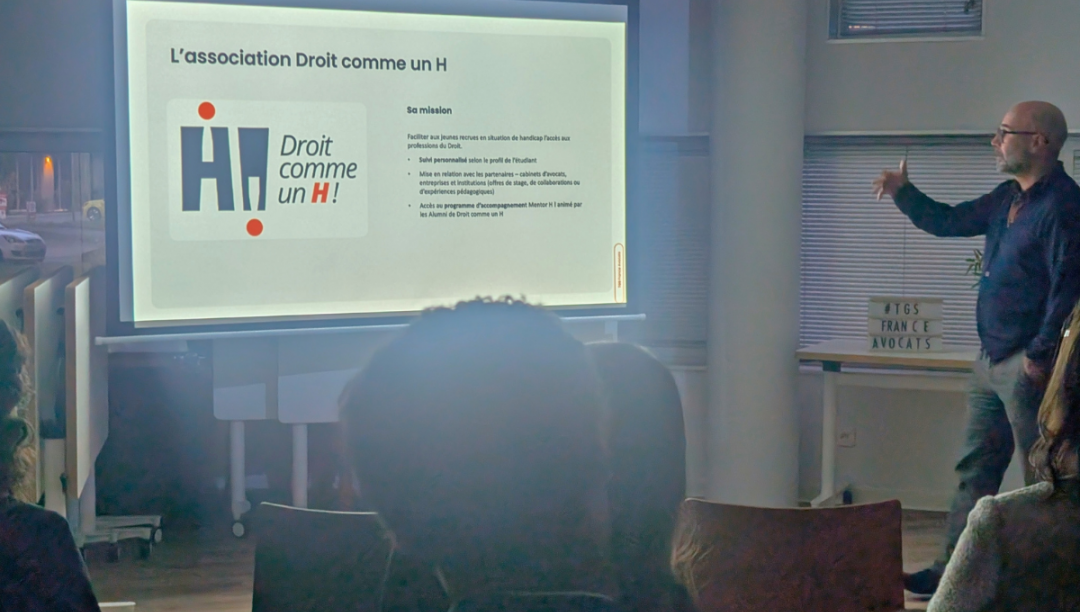 Présentation association Droit comme un H aux étudiants